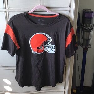Nike Brown Cleveland Browns Tee with Orange Accents